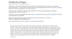 Desktop Screenshot of federicopepe.com